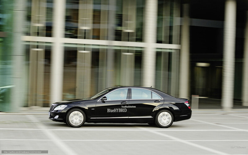 Black Mercedes-Benz S-Class Hybrid