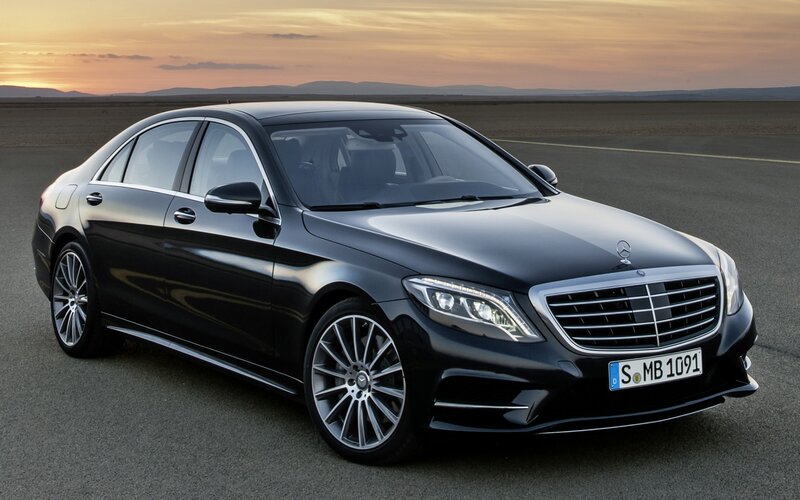 Black Mercedes-Benz S-Class sedan