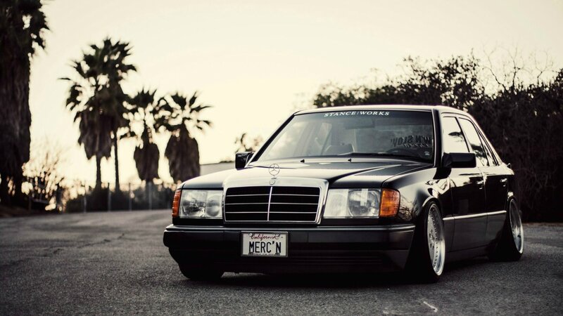 Black Mercedes-Benz sedan