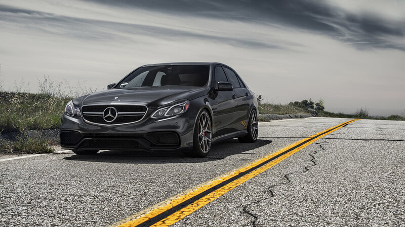 Black Mercedes-Benz Sedan — Gray