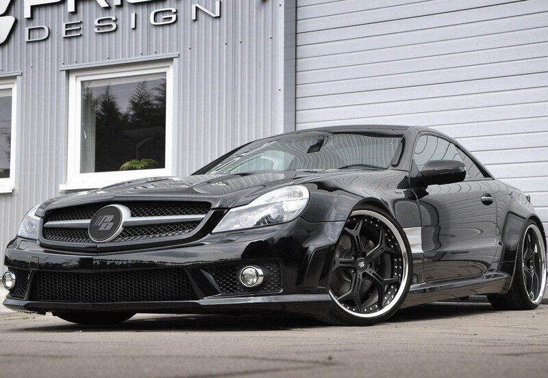 Black Mercedes-Benz SL55 AMG