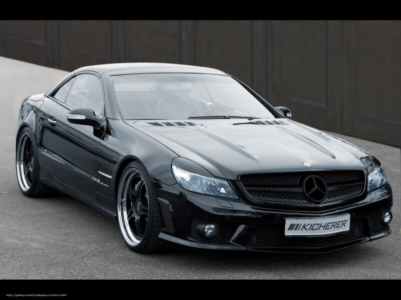Black Mercedes-Benz SL55 AMG