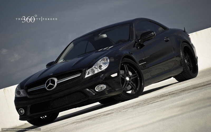 Black Mercedes-benz Sl55 — Dramatic, Photograph