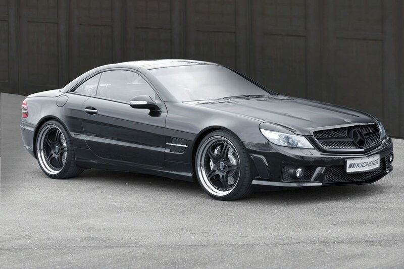 Black Mercedes-benz Sl55