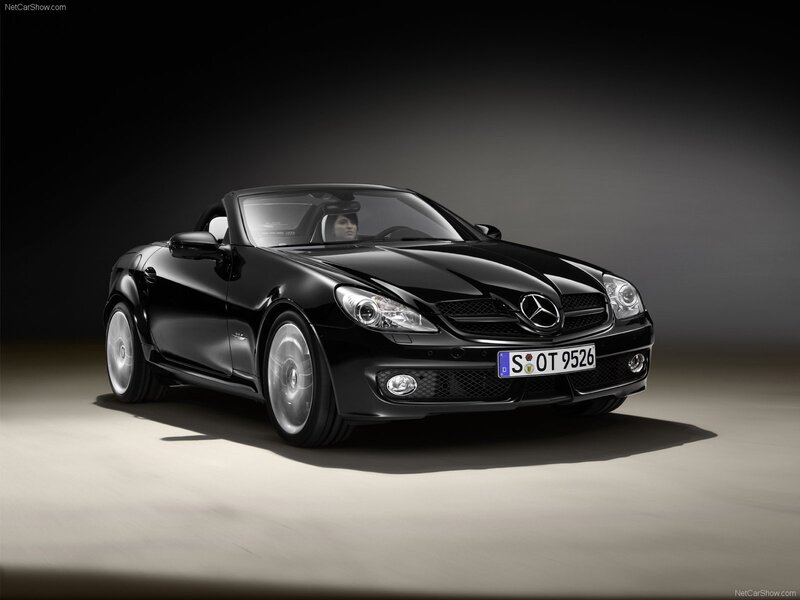 Black Mercedes-Benz SLK