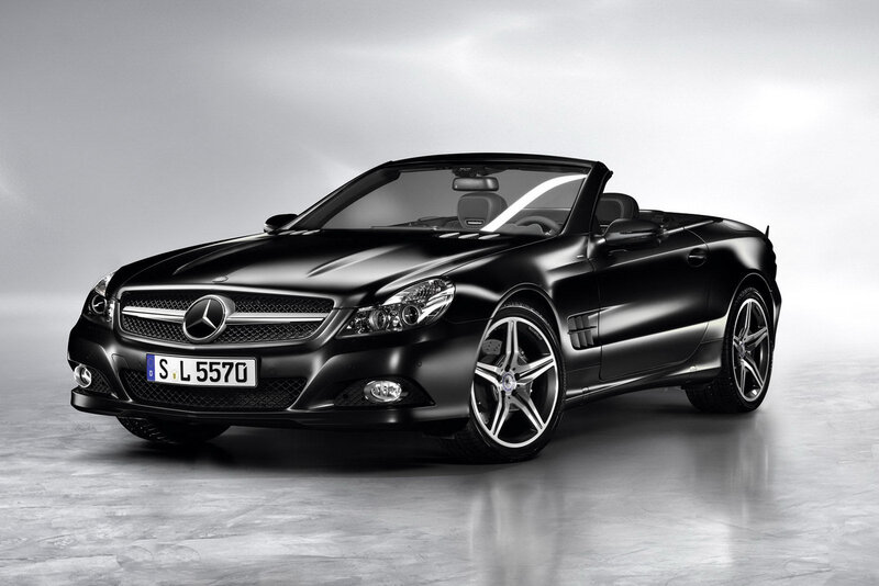 Black Mercedes-Benz SLK