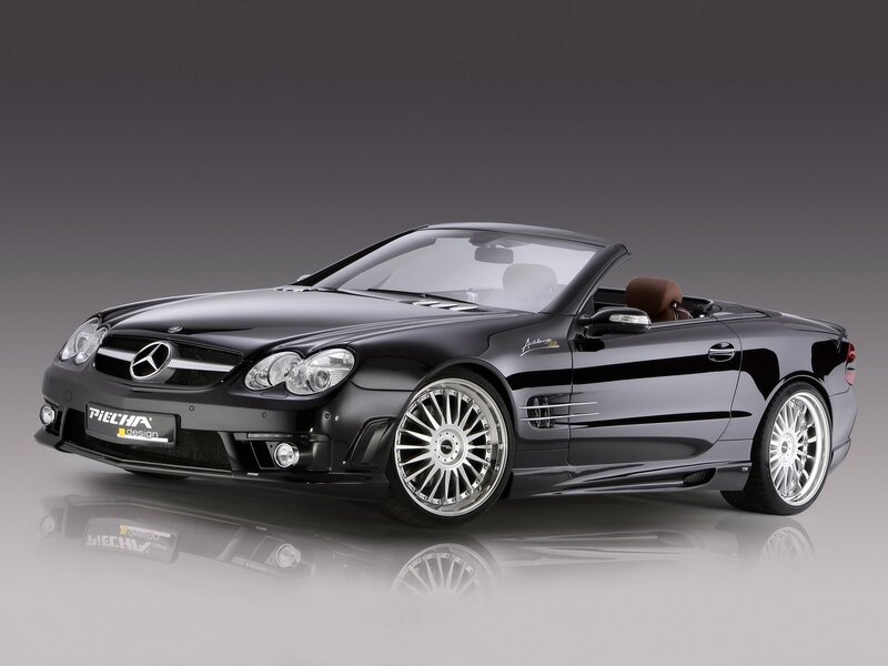 Black Mercedes-Benz SLK by Pielcha