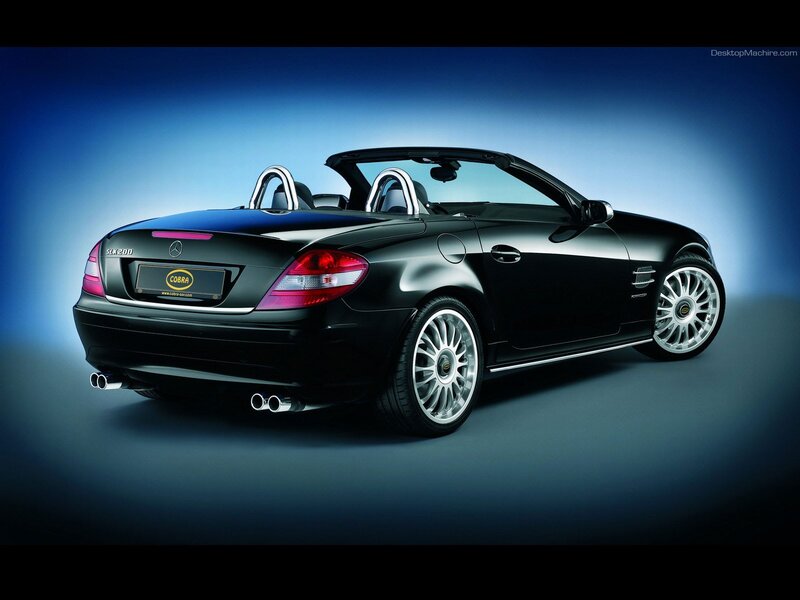 black mercedes-benz slk convertible
