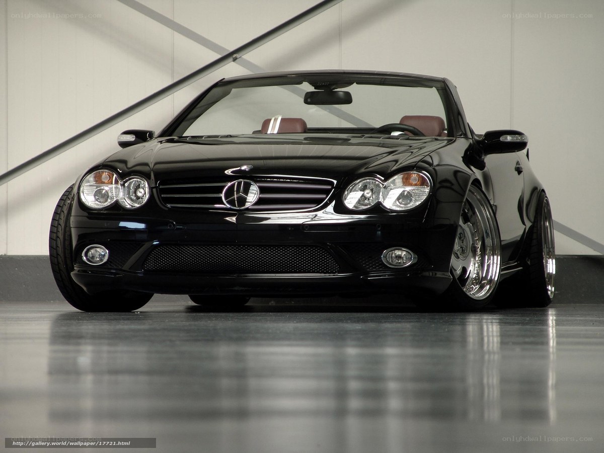 Black Mercedes-Benz SLK