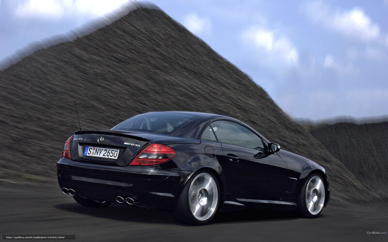 Black Mercedes-Benz SLK55 AMG