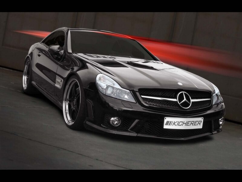 Black Mercedes-Benz SLR — Dynamic, Photograph