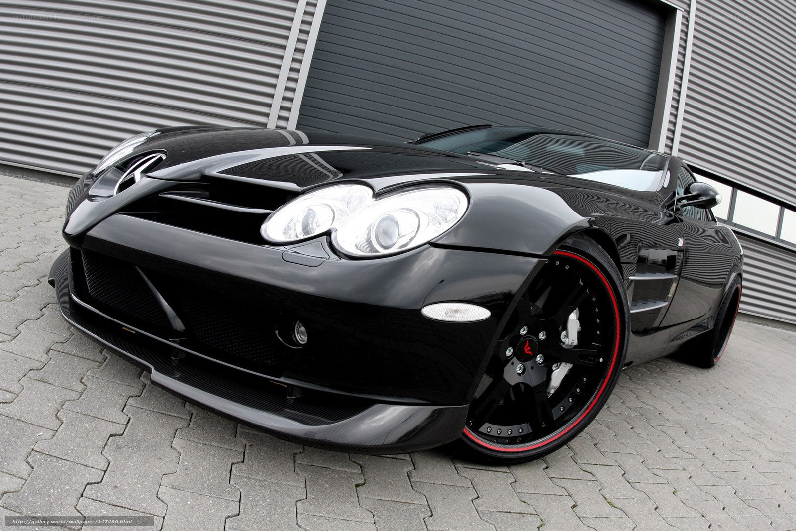 black mercedes-benz slr McLaren