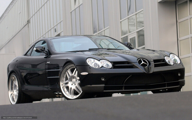 Black Mercedes-Benz SLR McLaren
