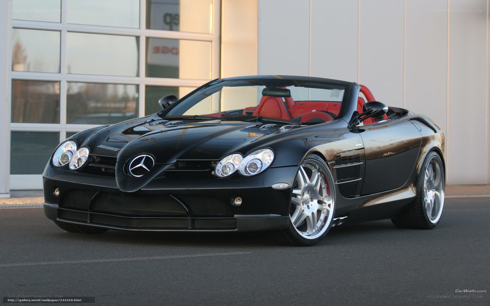 Black Mercedes-Benz SLR McLaren