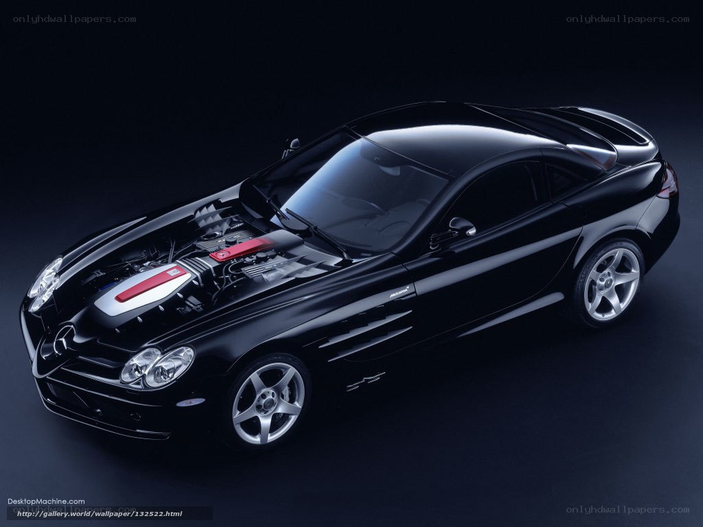 Black Mercedes-Benz SLR McLaren
