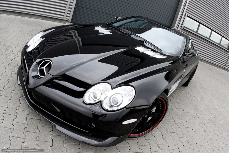Black Mercedes-Benz SLR McLaren