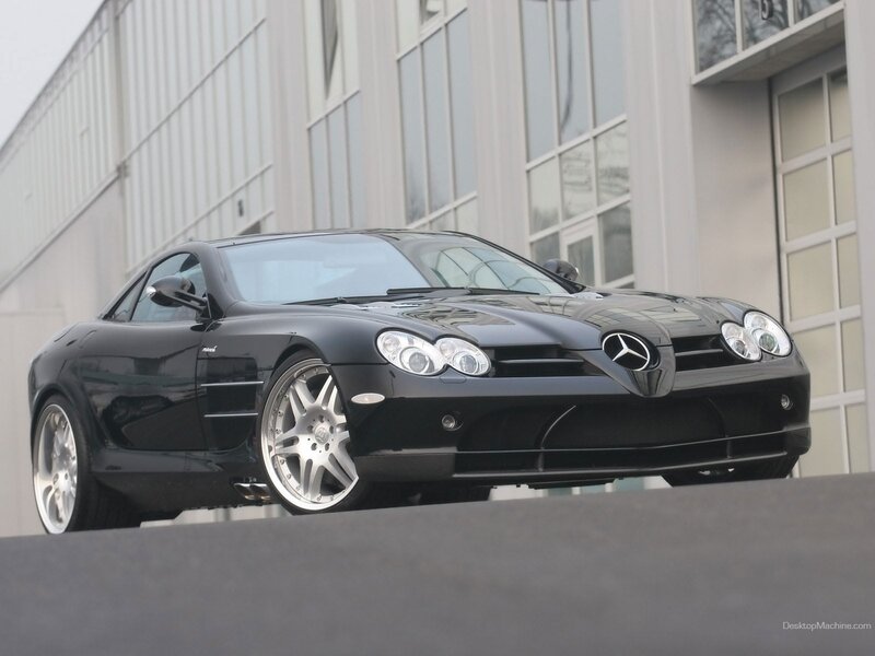 Black Mercedes-benz Slr — Neutral, Photograph, Car, Building