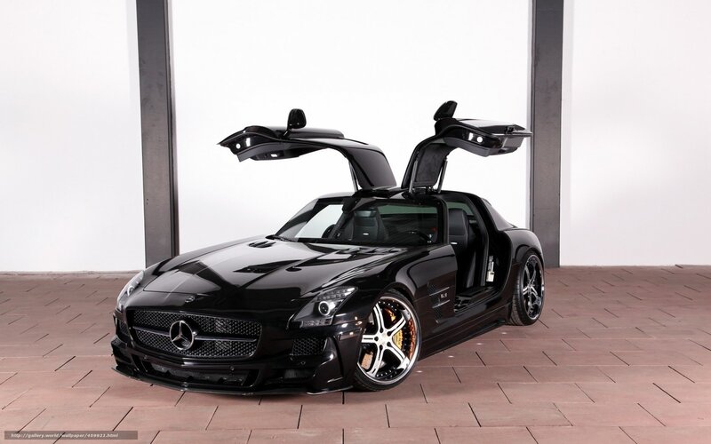 Black Mercedes-Benz SLS AMG
