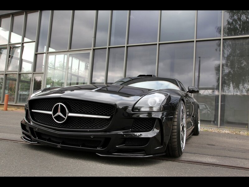 Black Mercedes-Benz SLS AMG