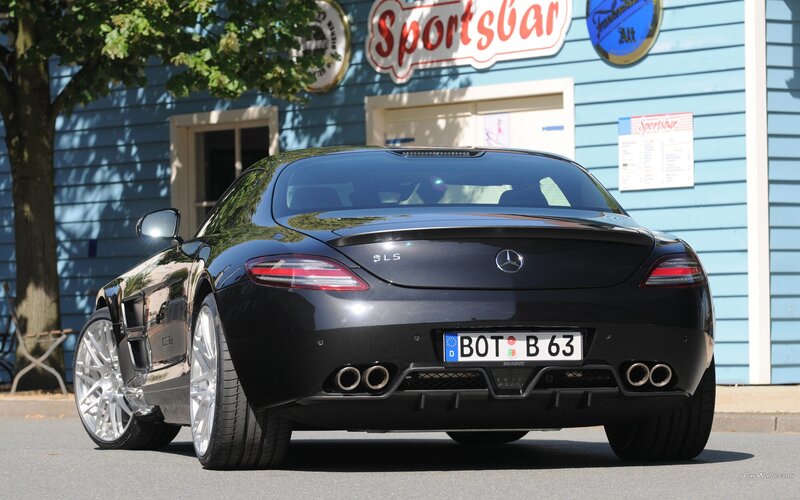 Black Mercedes-Benz SLS AMG