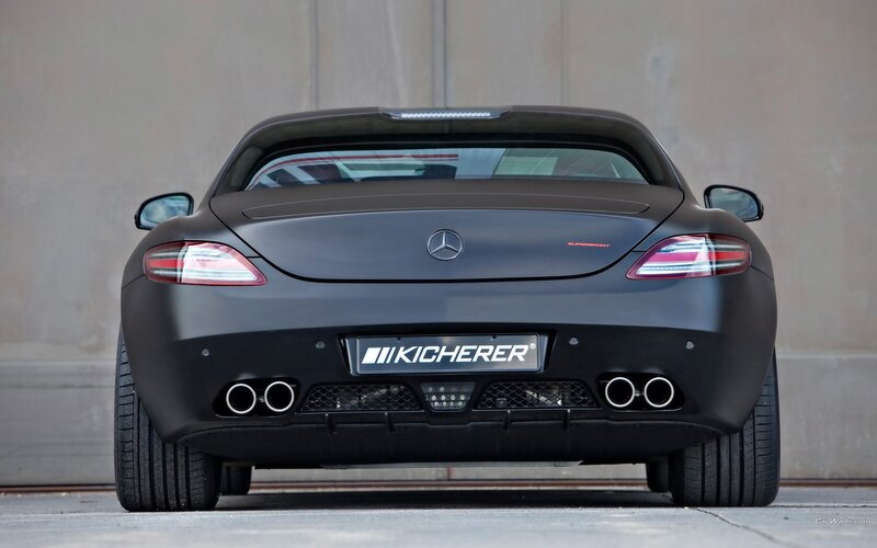 black mercedes-benz sls amg