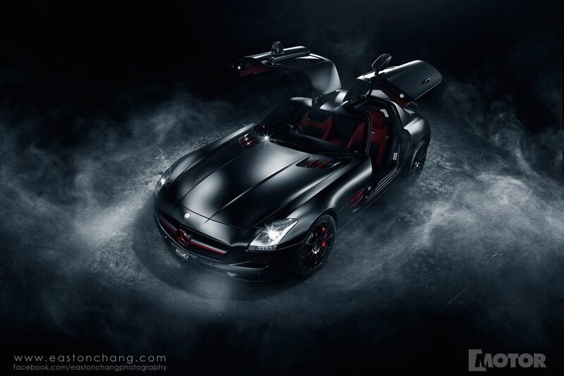 Black Mercedes-Benz SLS AMG