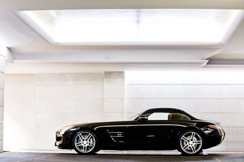 Black Mercedes-Benz SLS AMG