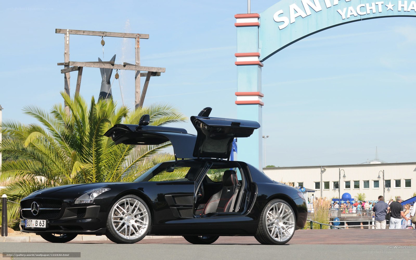 Black Mercedes-Benz SLS AMG