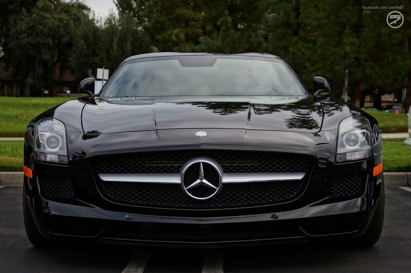 Black Mercedes-Benz SLS AMG