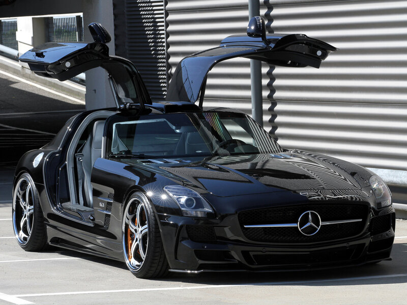 Black Mercedes-benz Sls Amg — Dramatic