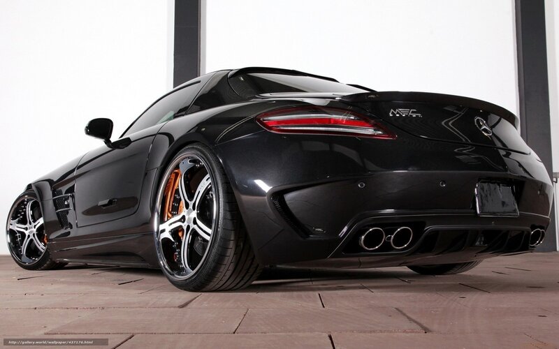 black mercedes-benz sports car