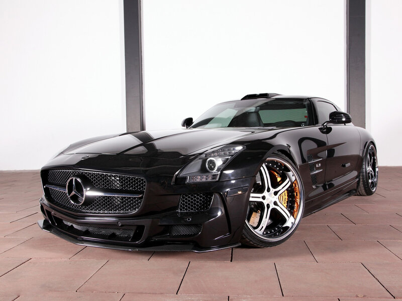 Black Mercedes-benz Sports Car — Dramatic, Photograph, Wheels