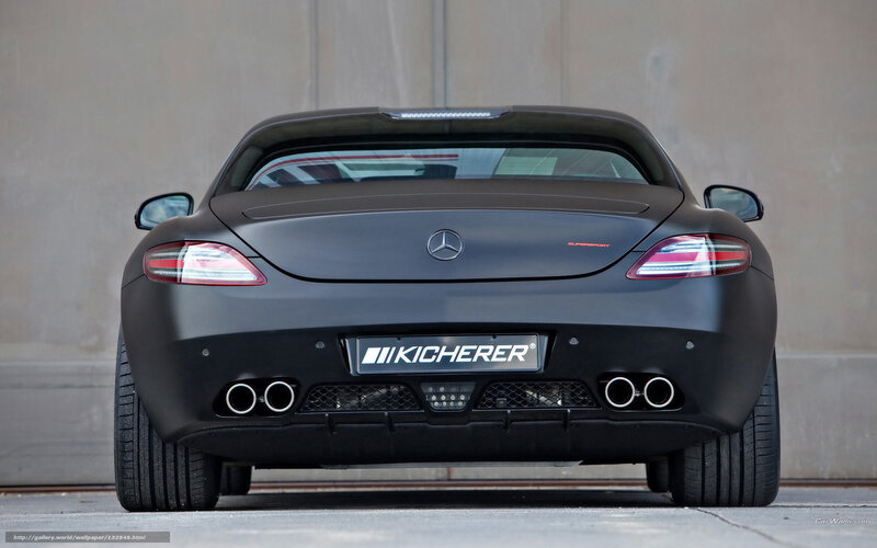 black mercedes-benz sports car