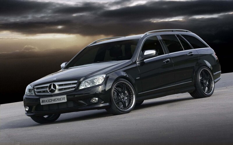 Black Mercedes-Benz station wagon