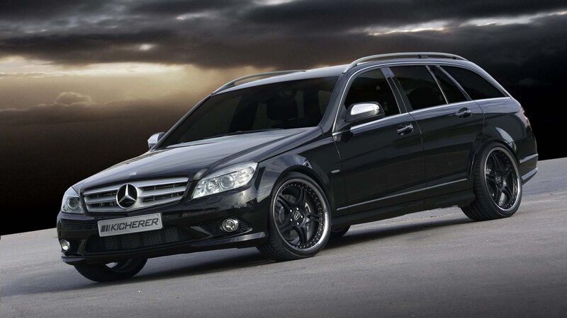 Black Mercedes-Benz station wagon