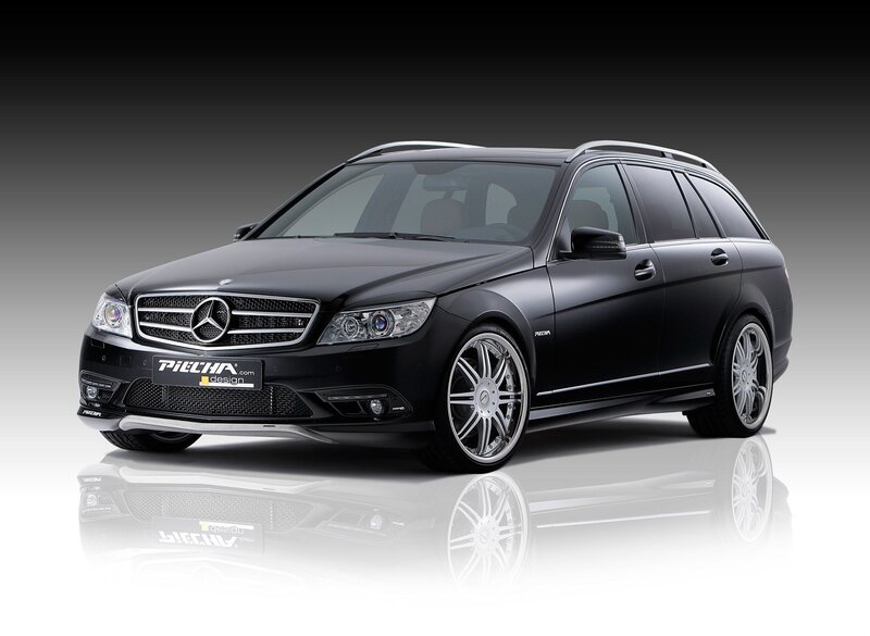 Black Mercedes-Benz station wagon