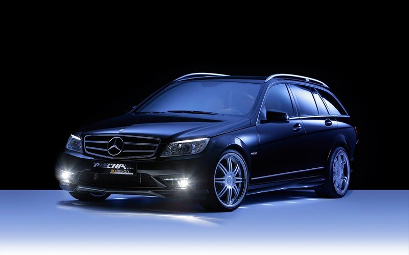 Black Mercedes-Benz station wagon