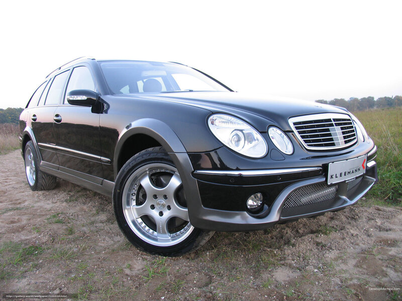 black mercedes-benz station wagon