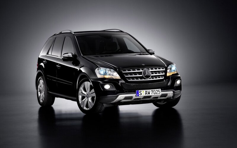 Black Mercedes-Benz SUV