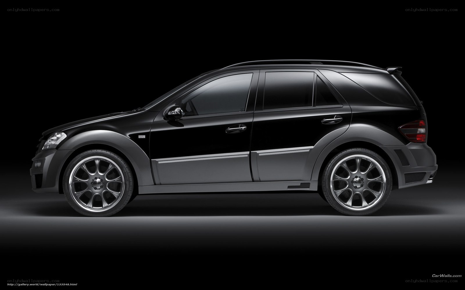 black mercedes-benz suv