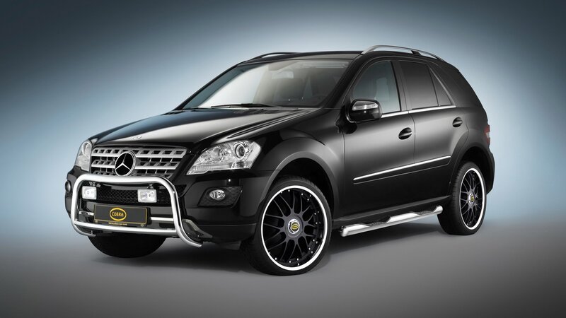 black mercedes-benz suv
