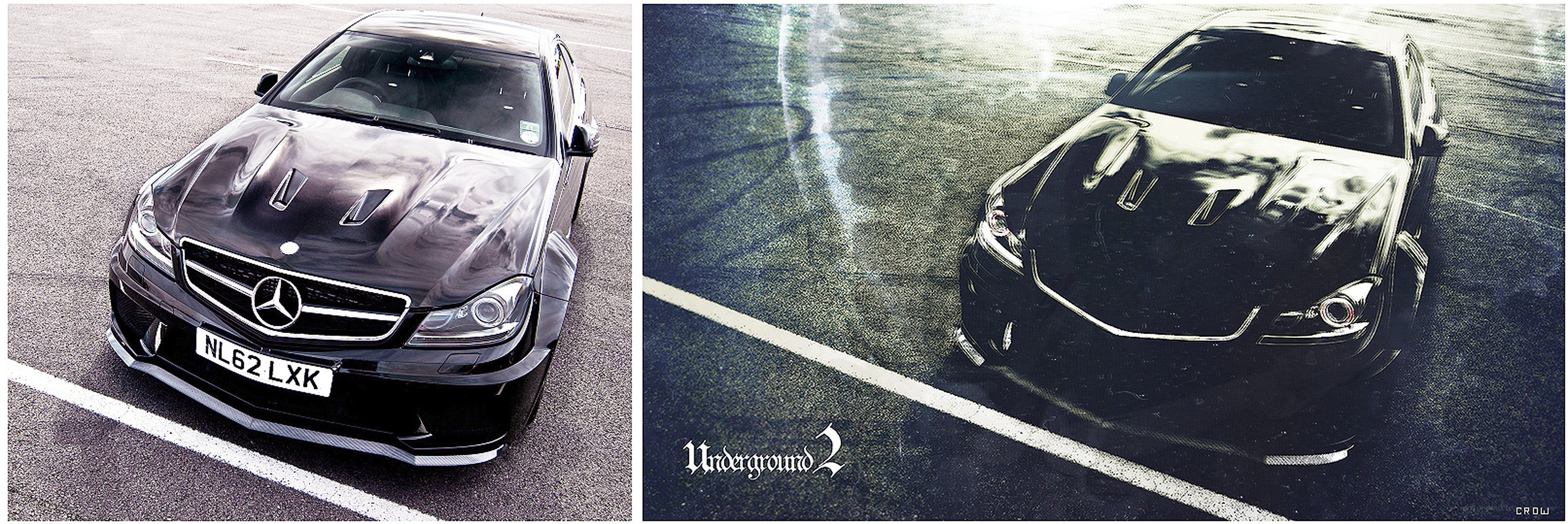 Black Mercedes C63 AMG