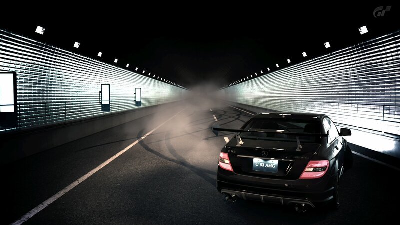 Black Mercedes C63 Amg — Dramatic