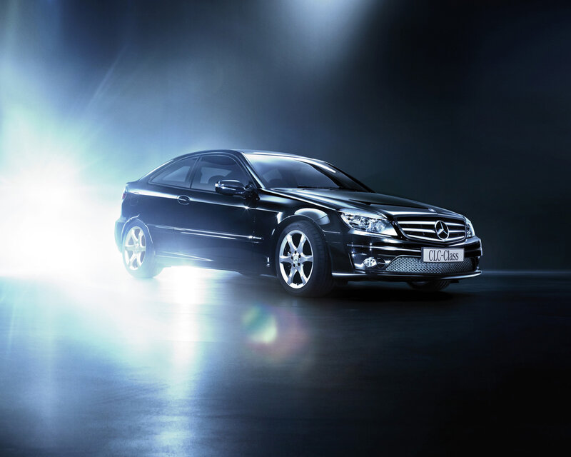 Black Mercedes CLC-Class car