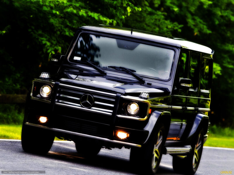 Black Mercedes G-Wagon on road