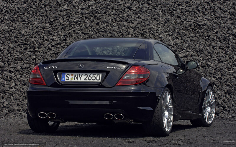 black mercedes slk55 amg
