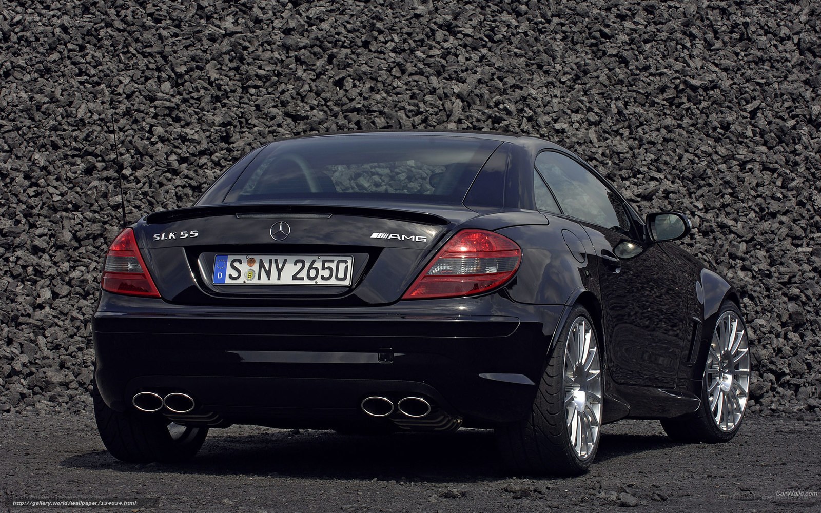 black mercedes slk55 amg