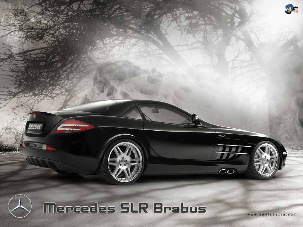 Black Mercedes SLR Brabus