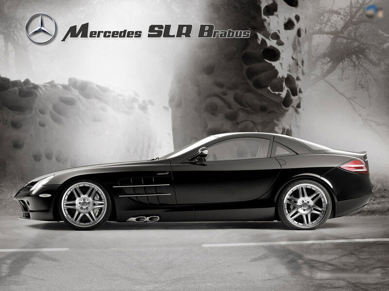 Black Mercedes Slr Brabus — Dramatic