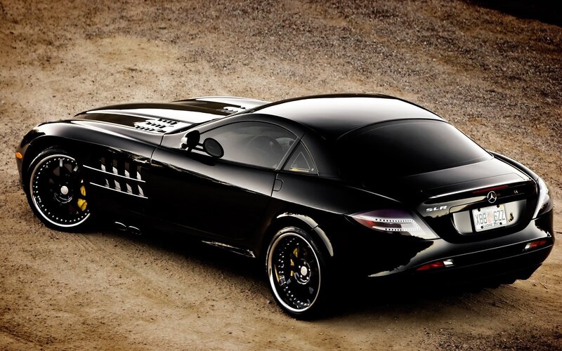 Black Mercedes SLR McLaren